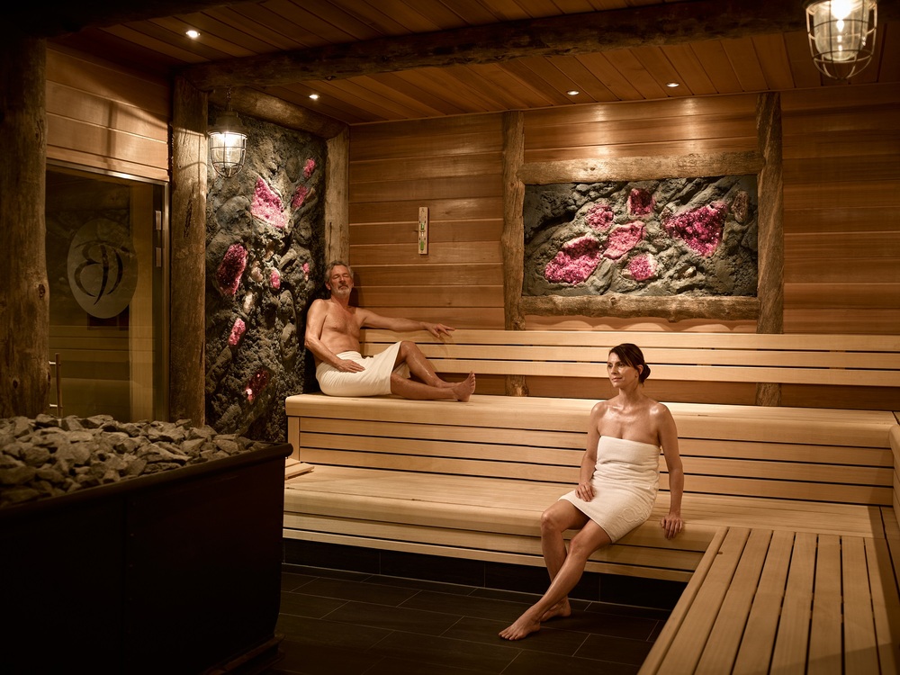Thermen Bad Nieuweschans Lampivaara sauna met amethisten 250