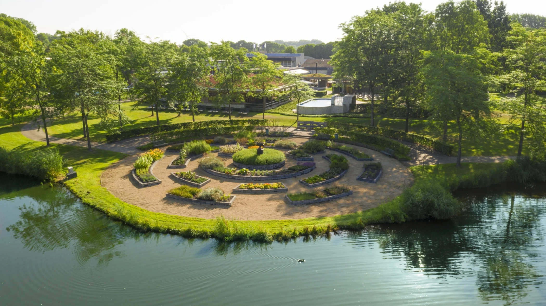 Thermen Bad Nieuweschans Tuin luchtfoto 1 1000