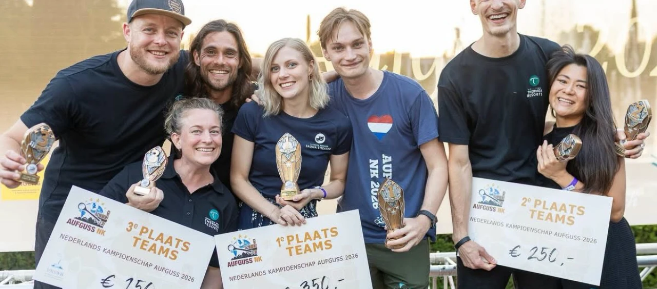 Winnaars Aufguss NK Thermen Resorts team categorie
